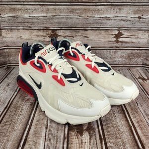 nike air max 200 men's white and red